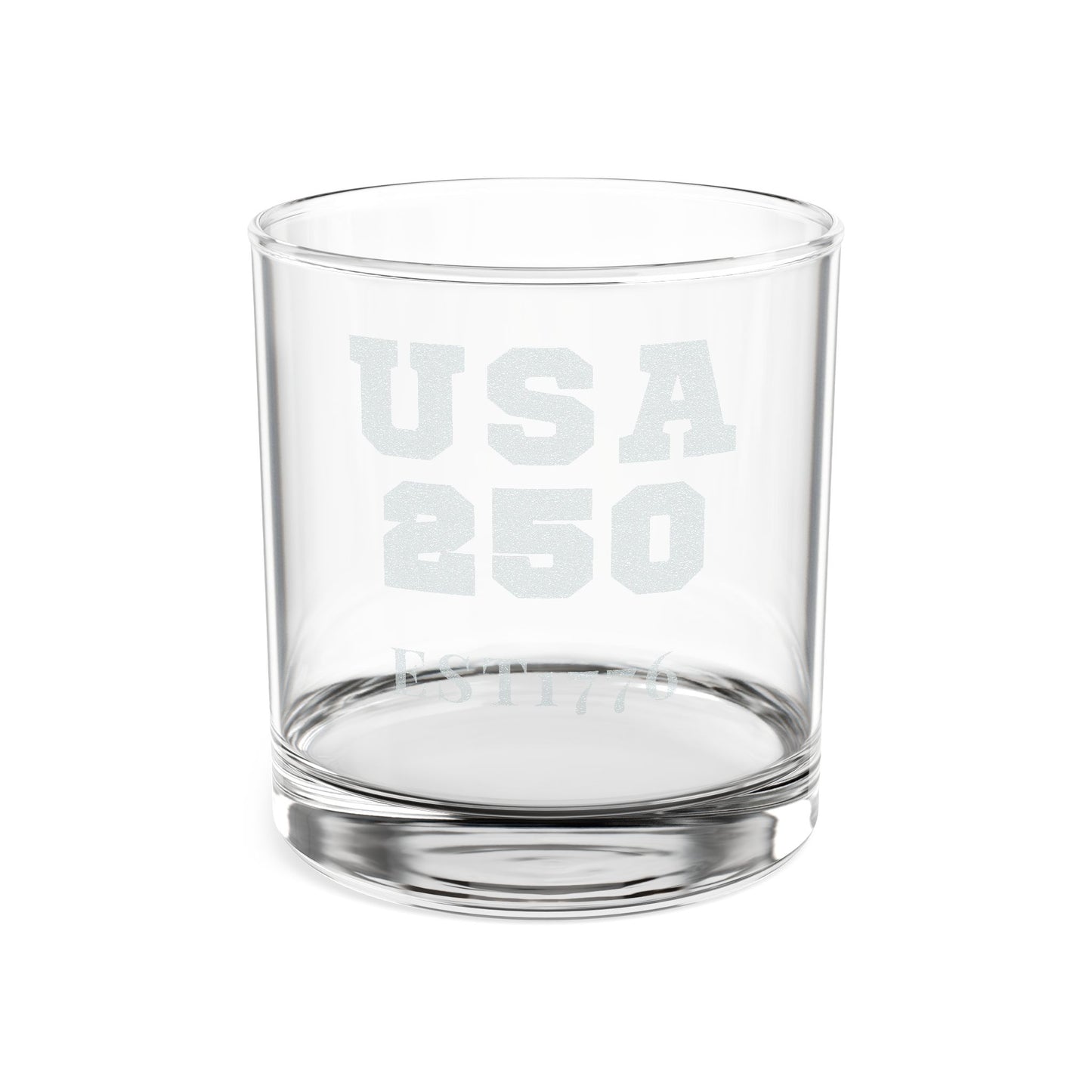 USA 250 - EST 1776 Etched Whiskey Glass