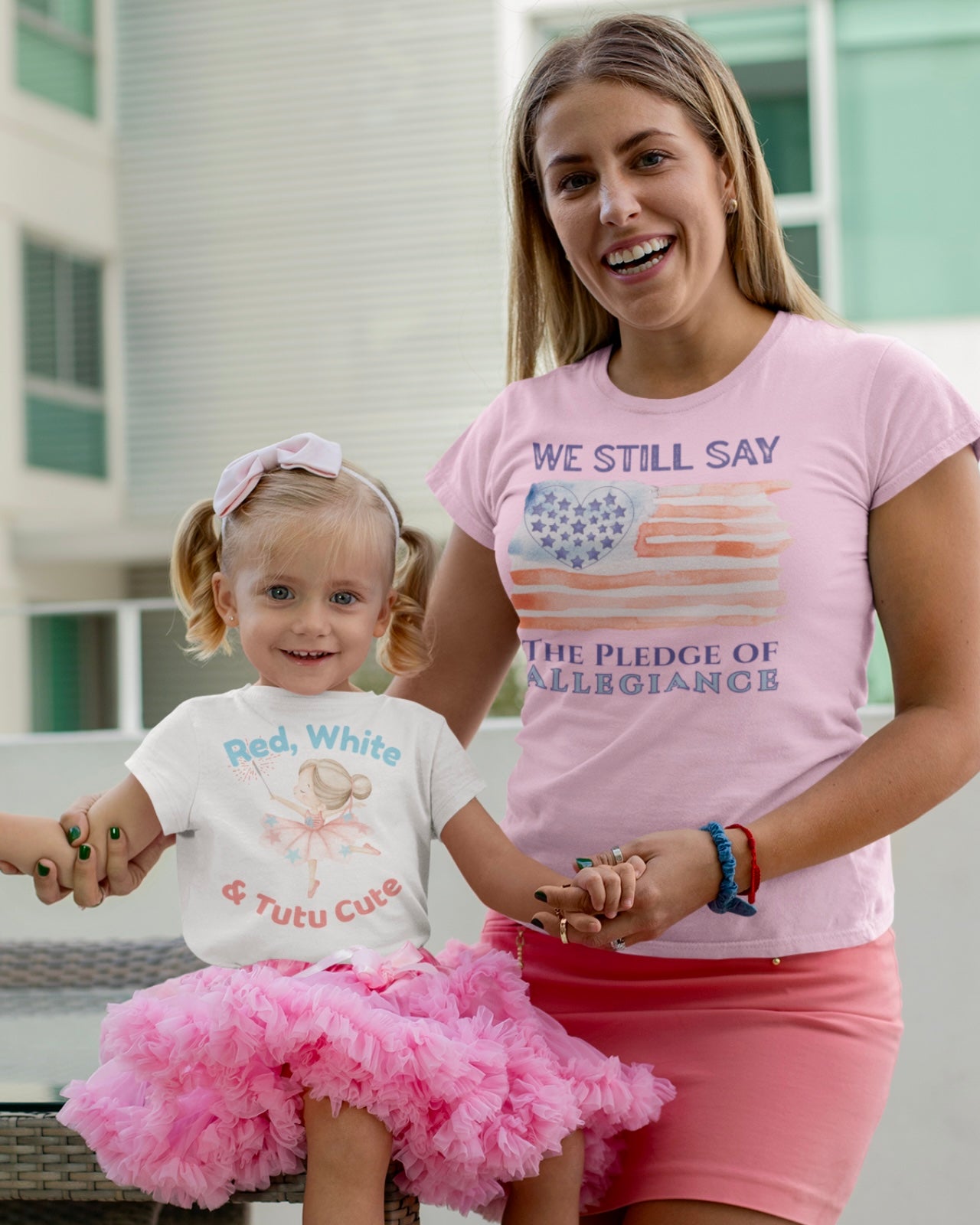 Red White & Tutu Cute Toddler Tee