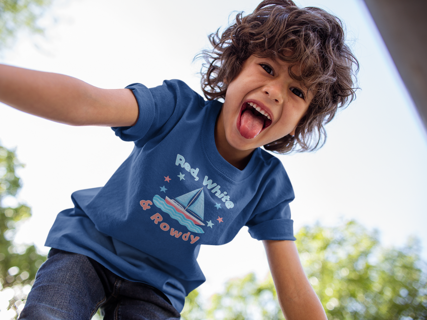 Red, White & Rowdy Toddler Tee