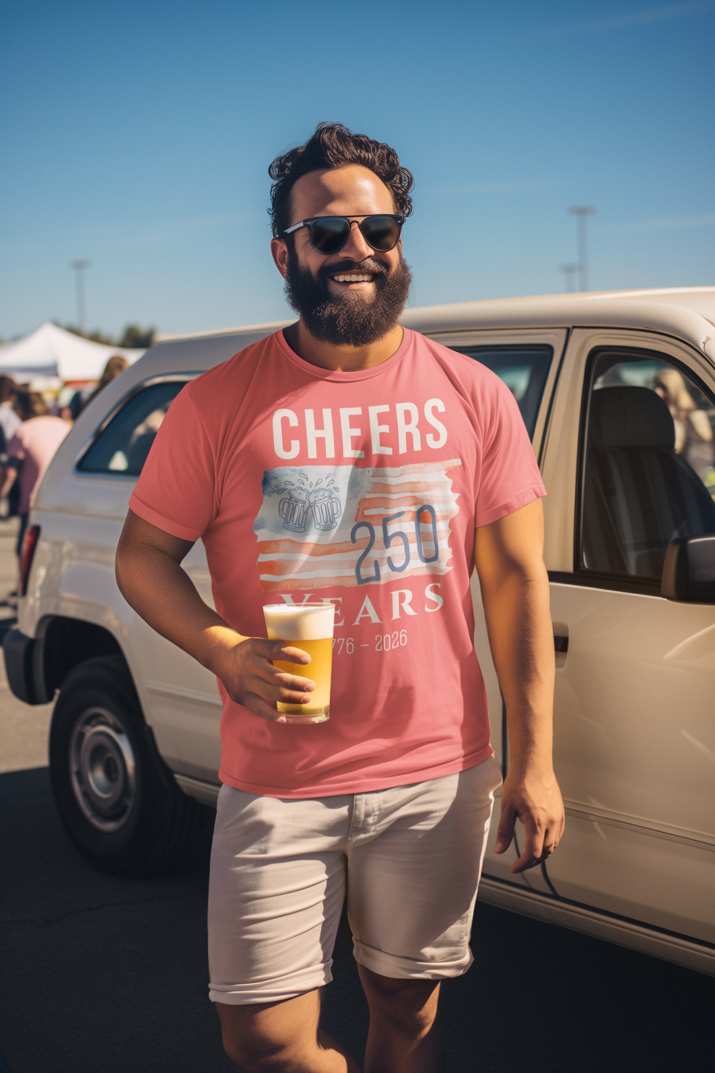 Cheers America 250 Tee - Beer Edition