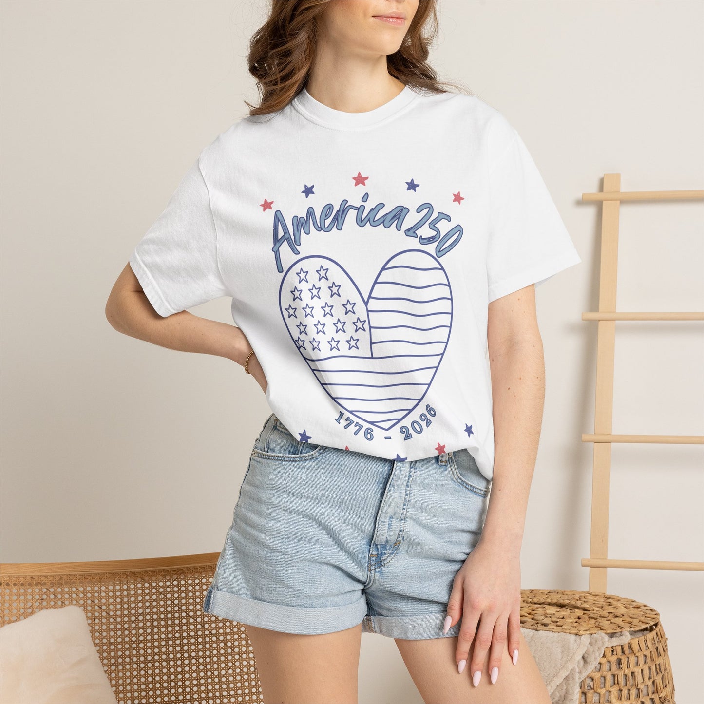 America 250 Heart Tee