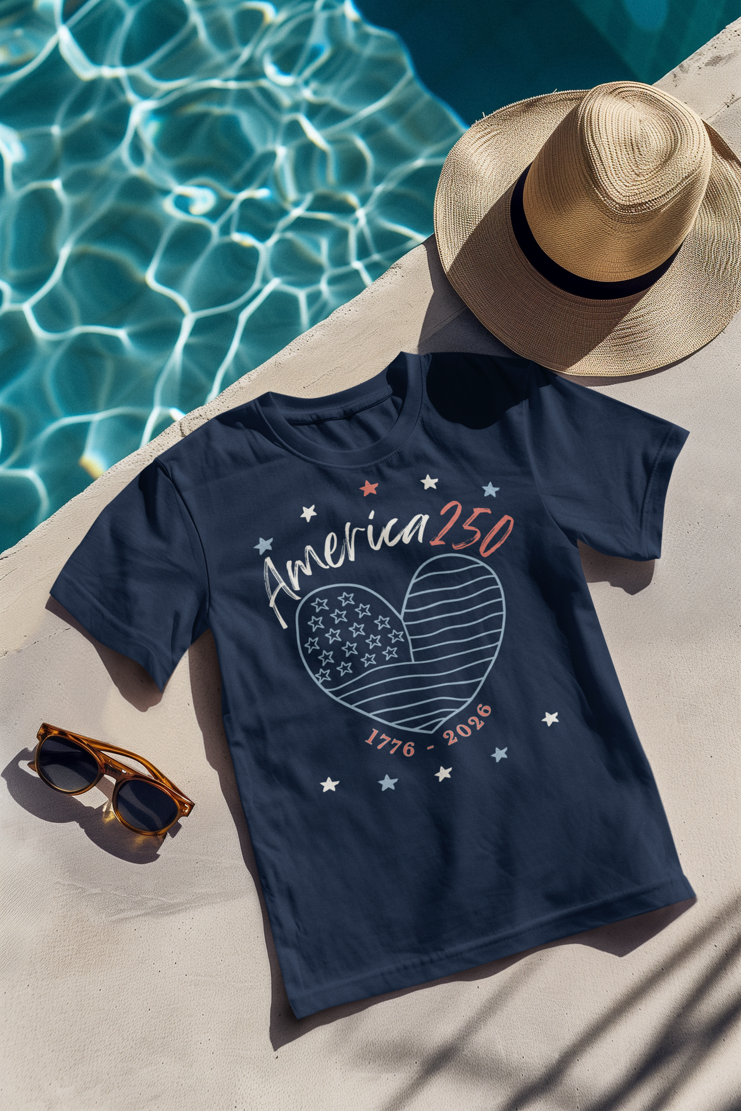 America 250 Heart Tee