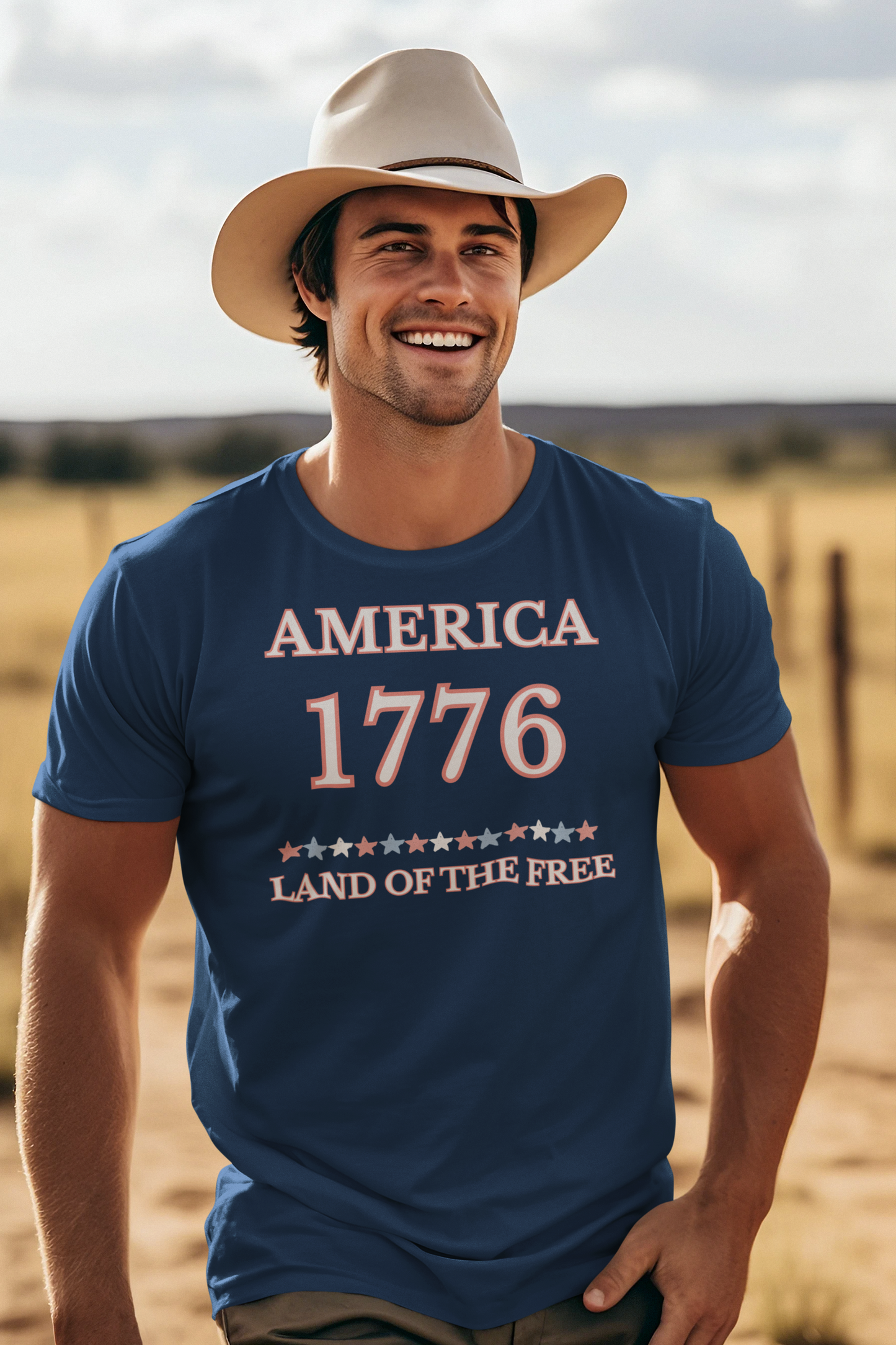 America 1776 Land of the Free Tee