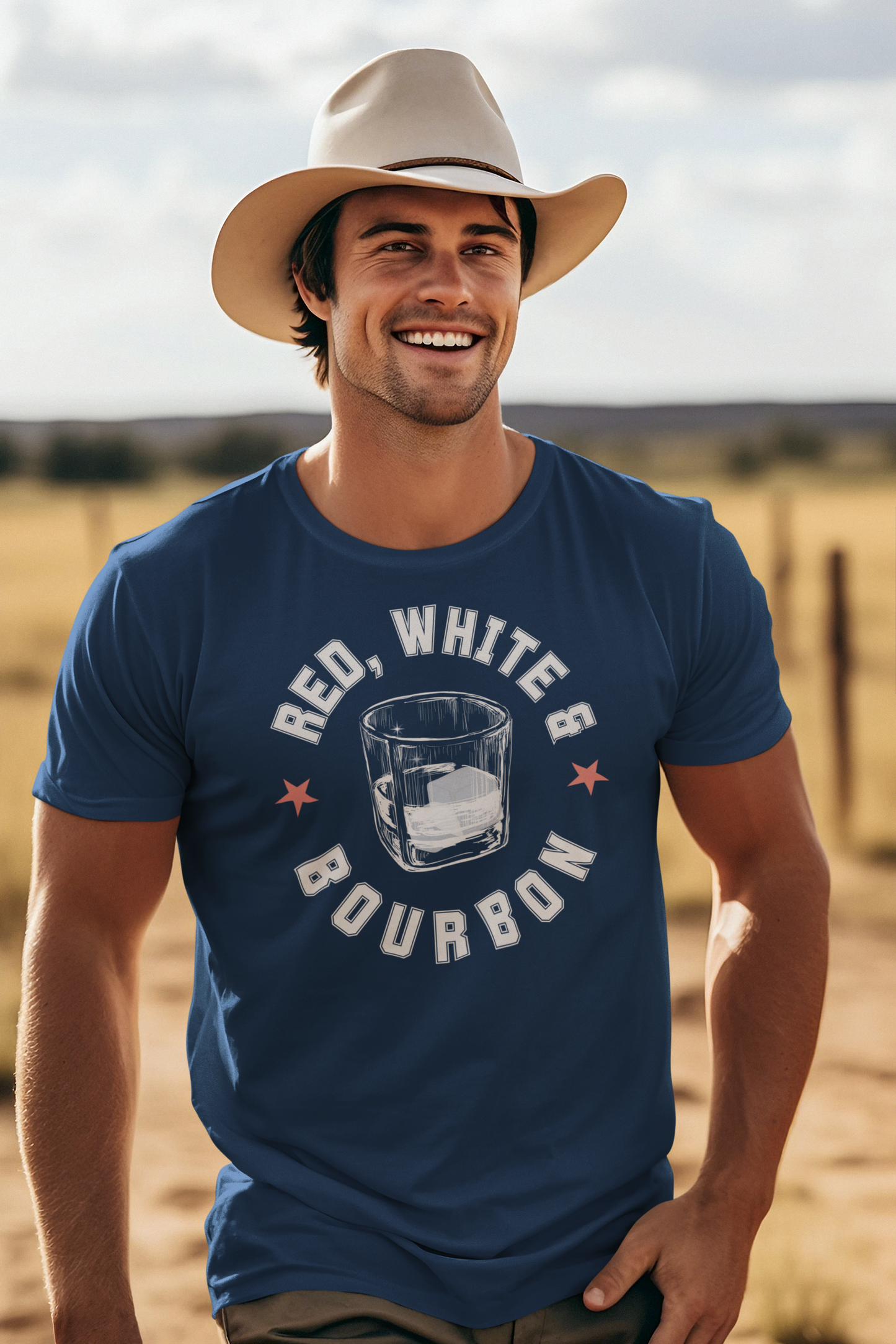 Red White & Bourbon Tee