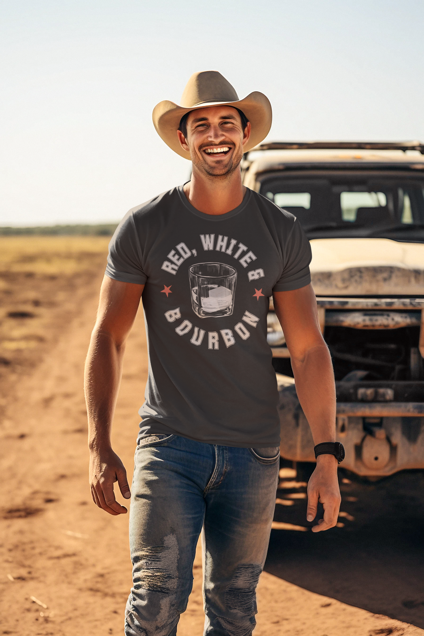 Red White & Bourbon Tee