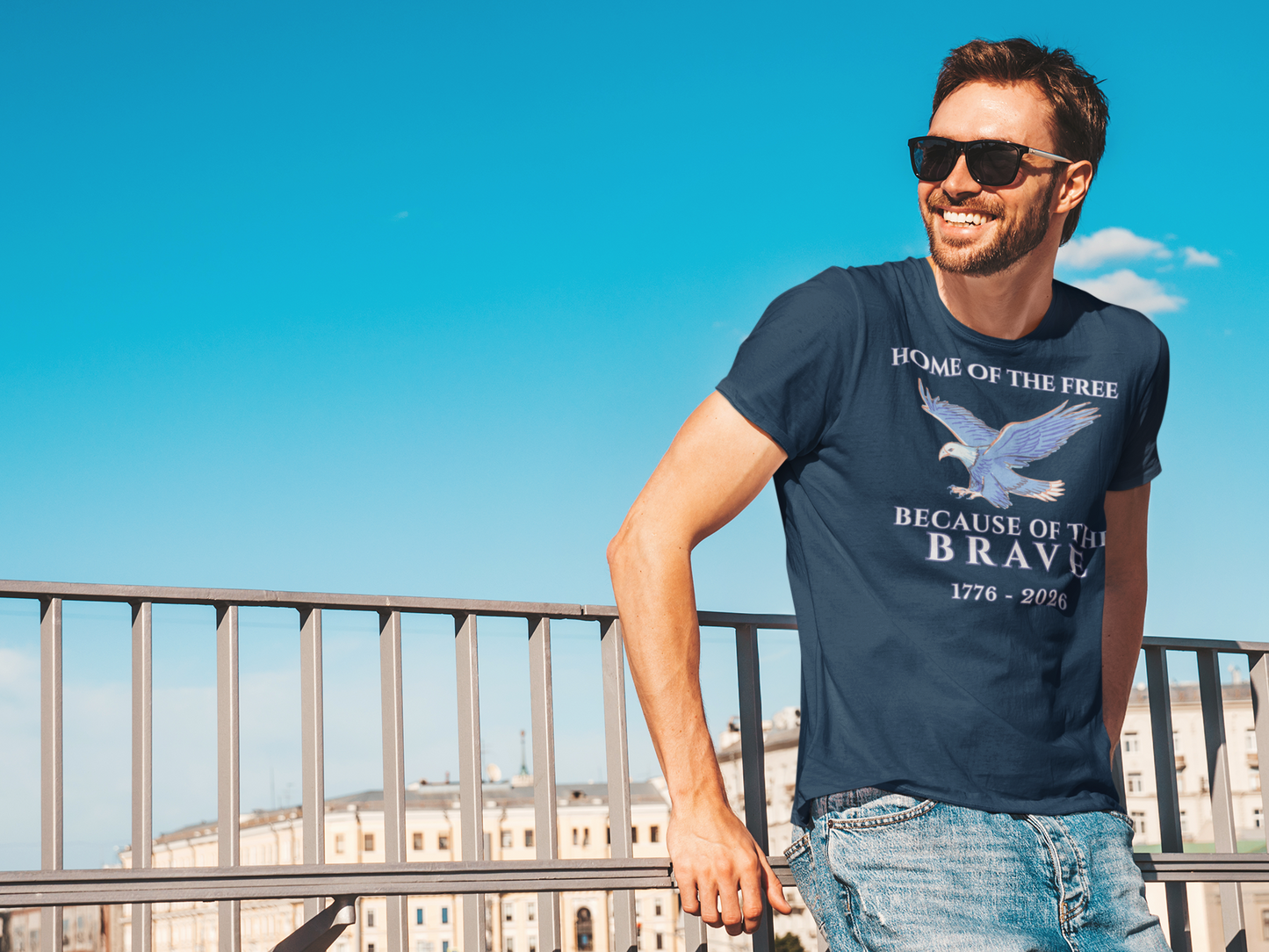 Home of the Free Because of the Brave Tee