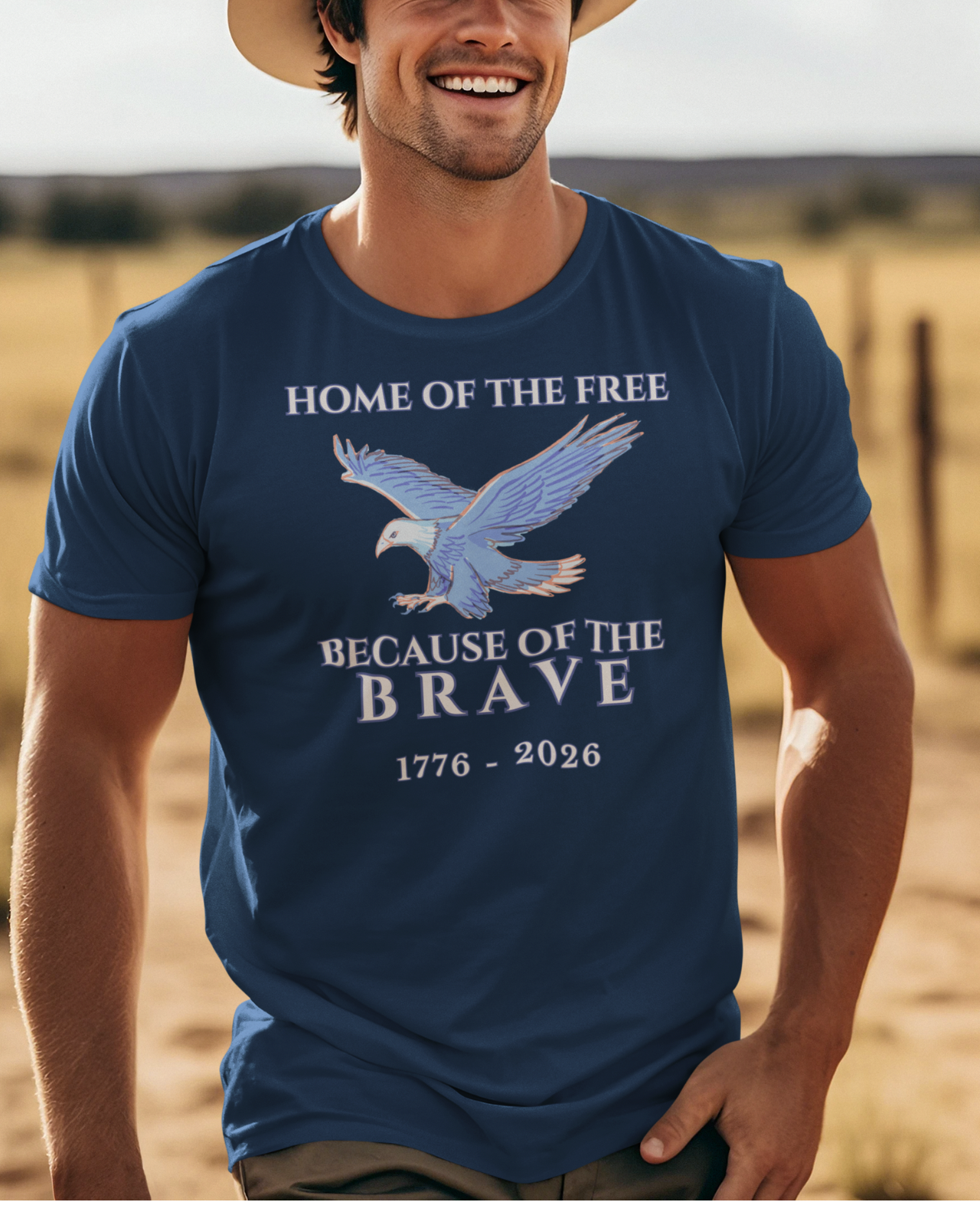 Home of the Free Because of the Brave Tee