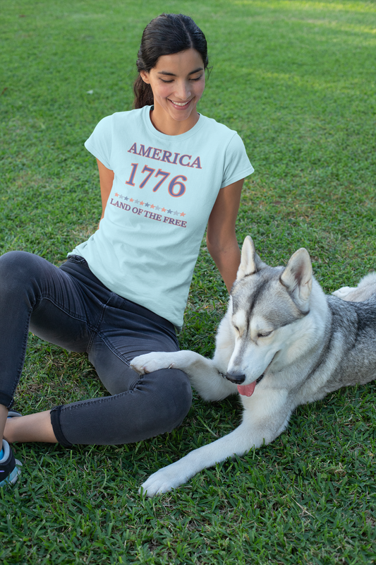 America 1776 Land of the Free Tee