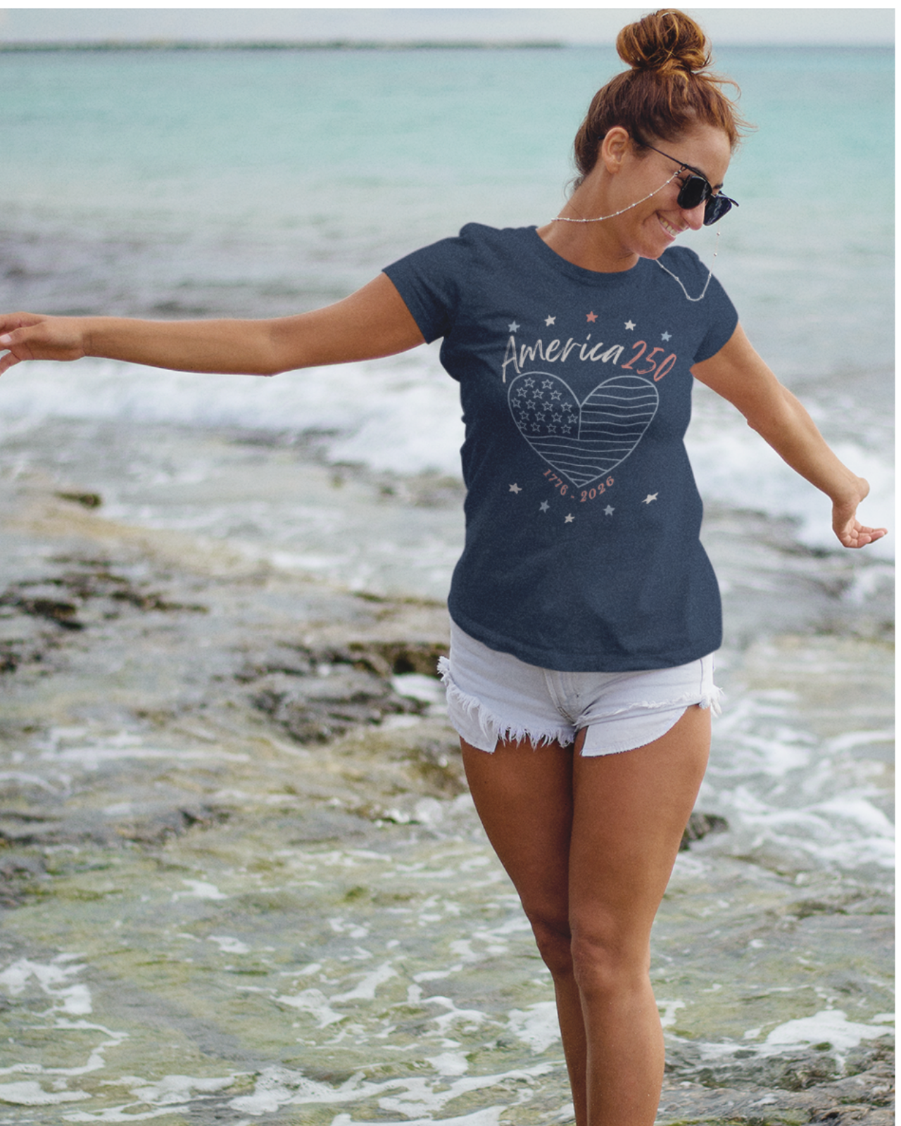 America 250 Heart Tee