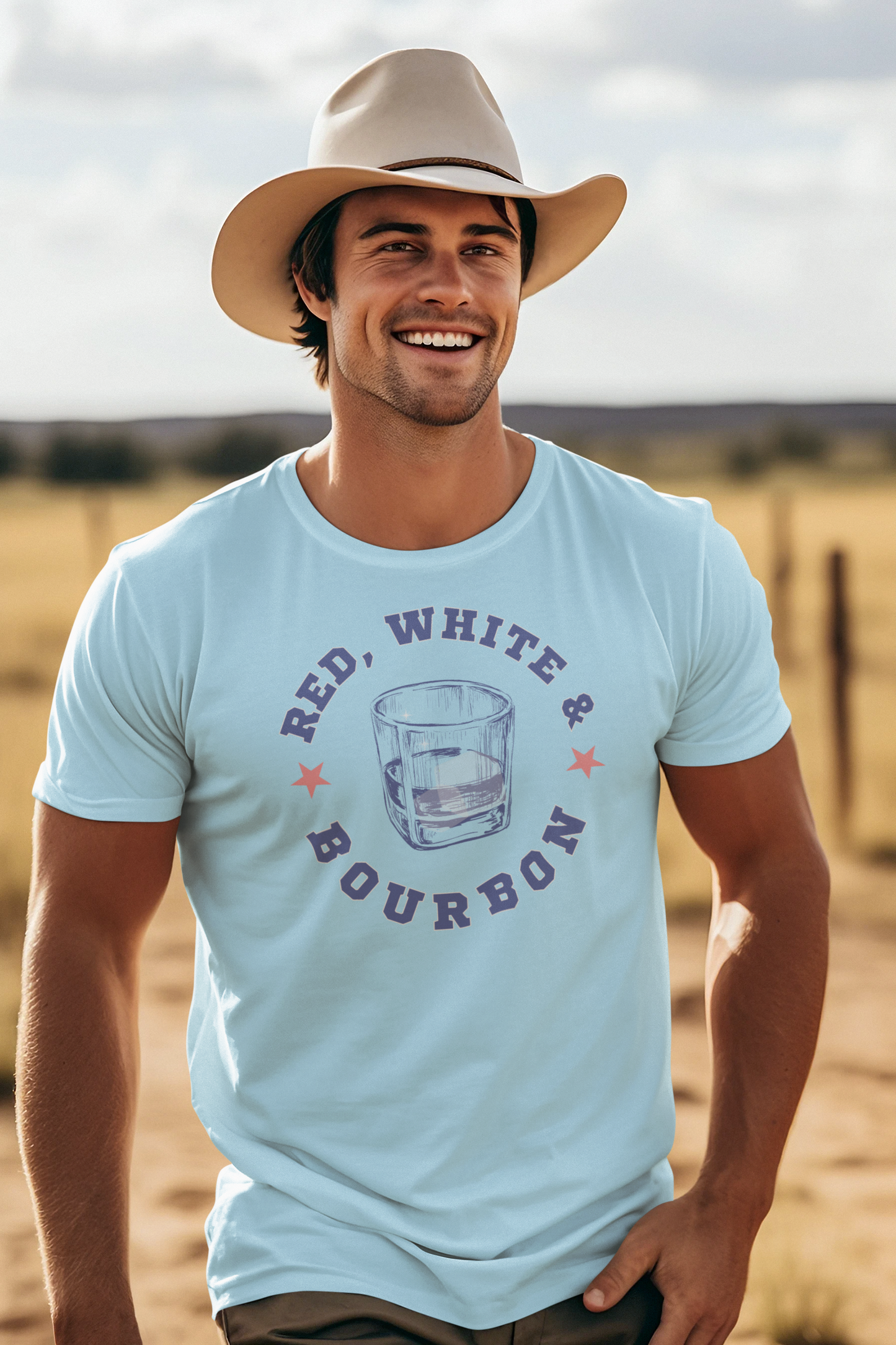 Red White & Bourbon Tee
