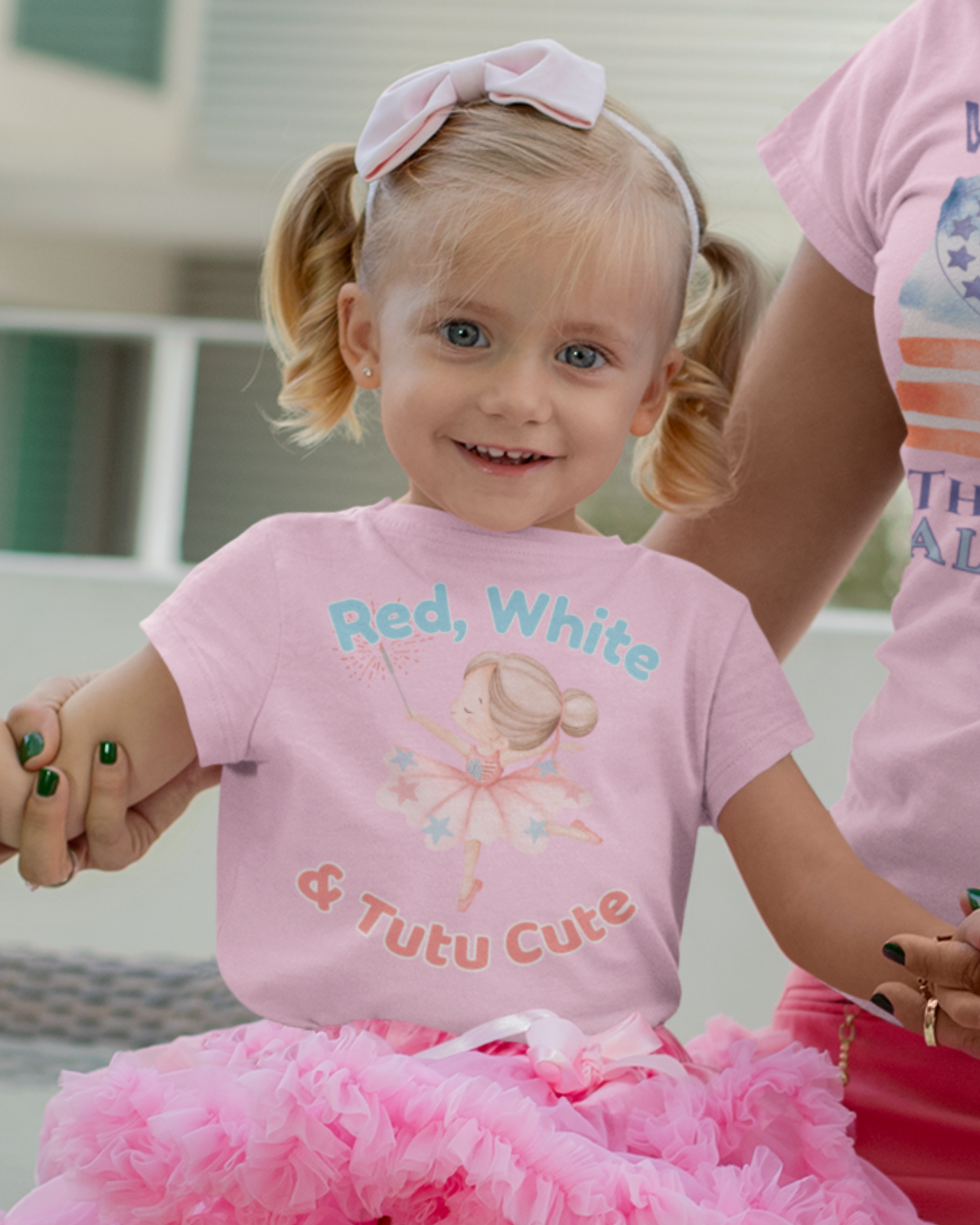 Red White & Tutu Cute Toddler Tee