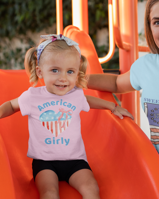 American Girly Toddler Tee