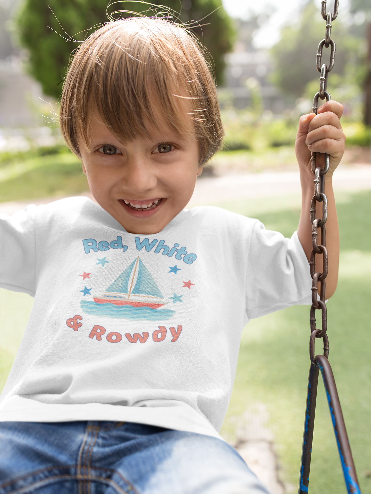 Red, White & Rowdy Boys Tee