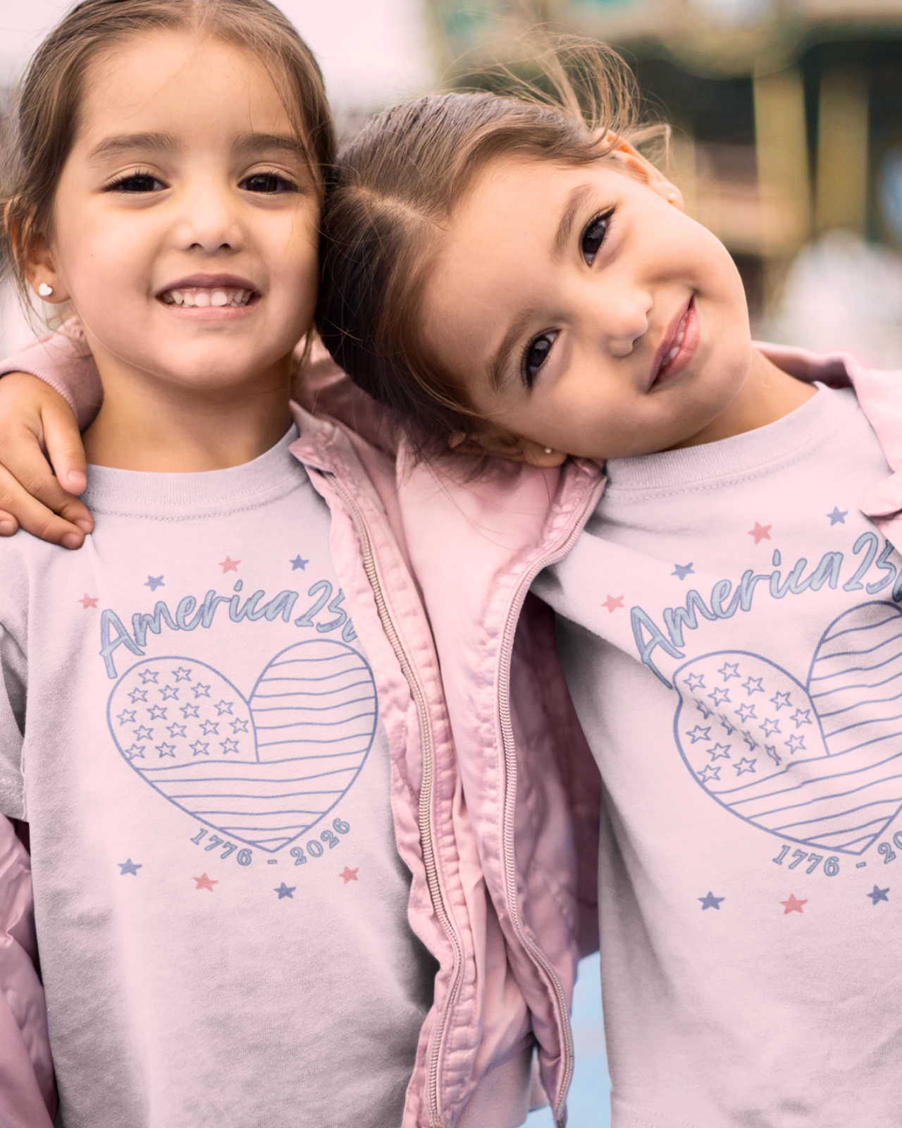 America 250 Heart Youth Tee