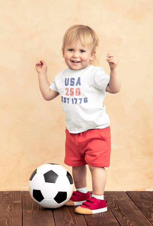 USA 250 - EST 1776 Toddler Tee