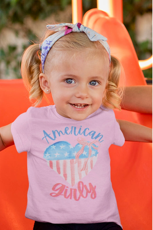 American Girly Toddler Tee