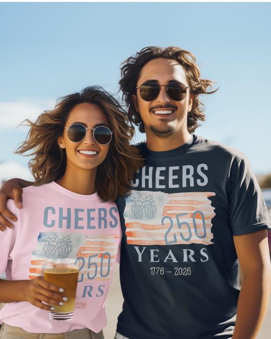Cheers America 250 Tee - Beer Edition
