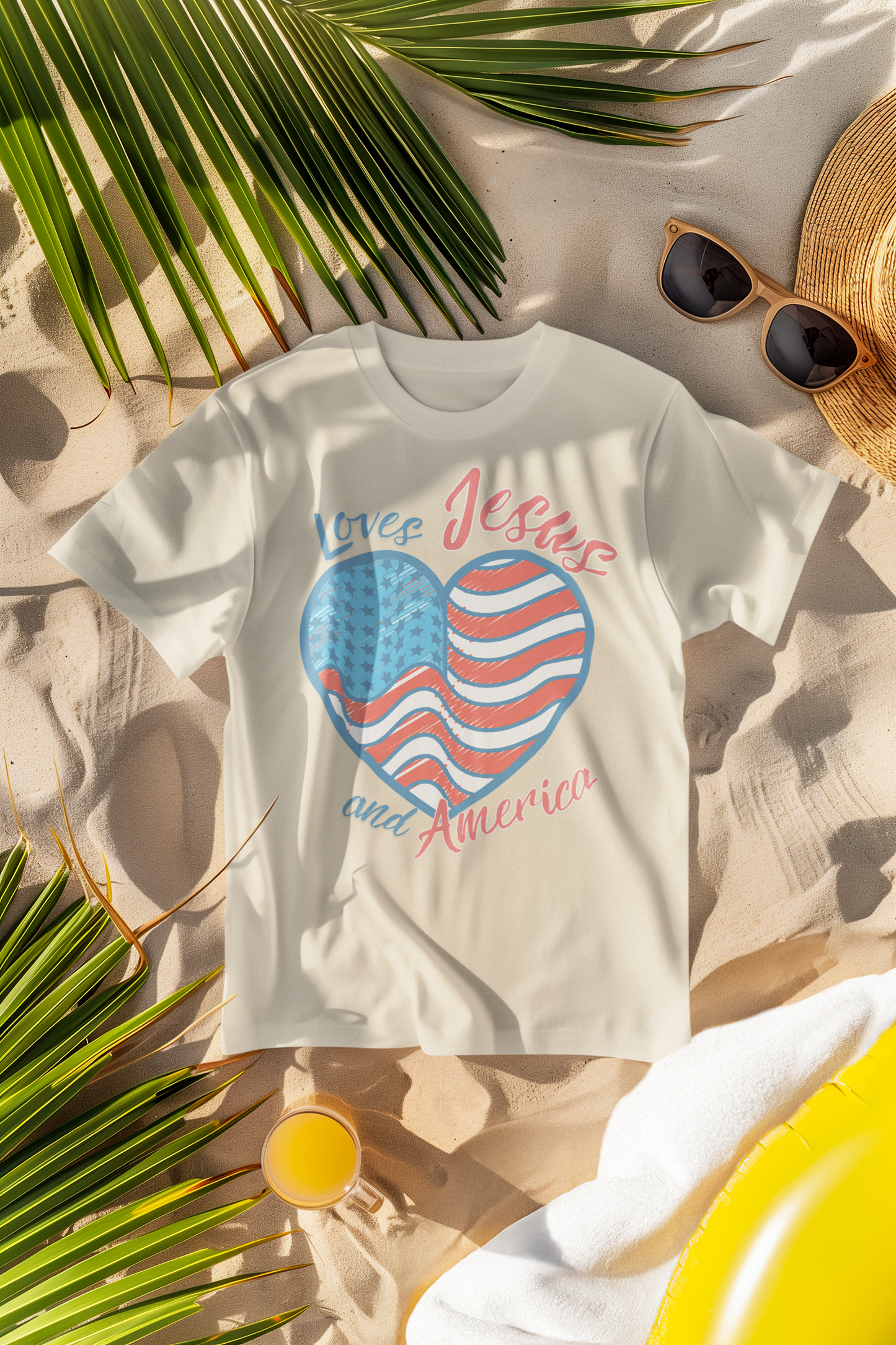 She Loves Jesus and America Tee