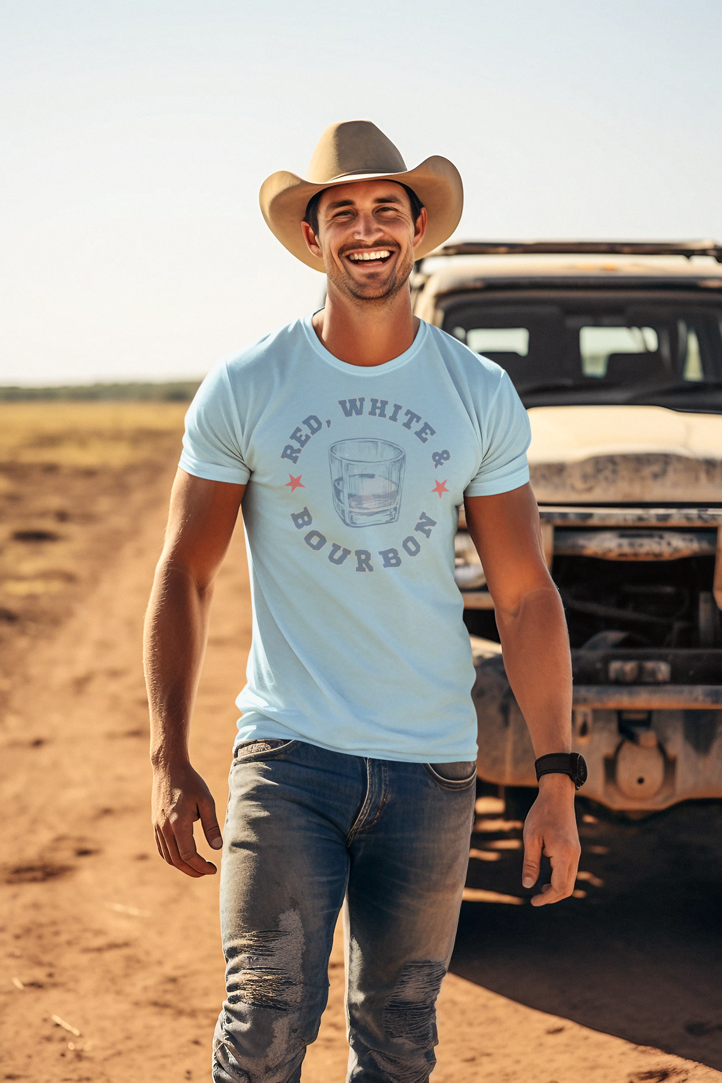 Red White & Bourbon Tee