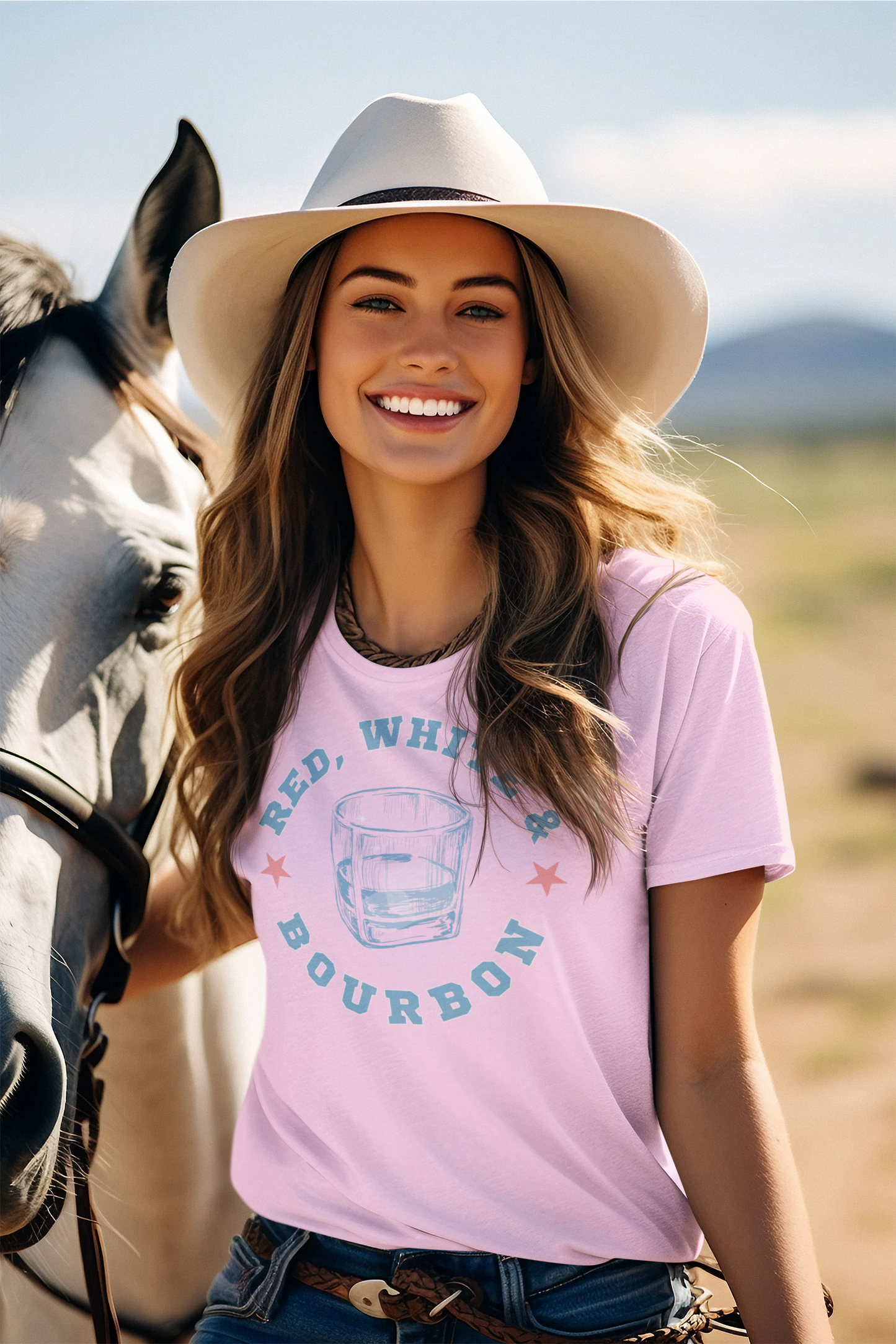 Red White & Bourbon Tee